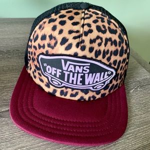 VANS Cheetah Print Trucker Hat